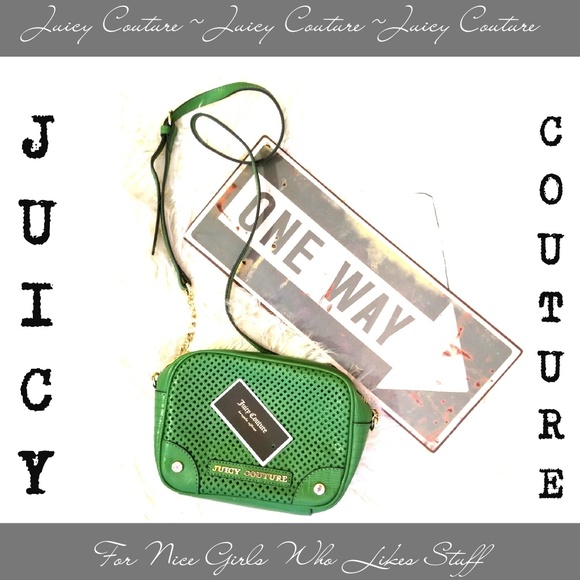 **NEW** Juicy Couture Green Leather Shoulder Bag